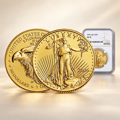 2026 1 oz Gold Uncirculated Coin – Liberty & Eagle Design